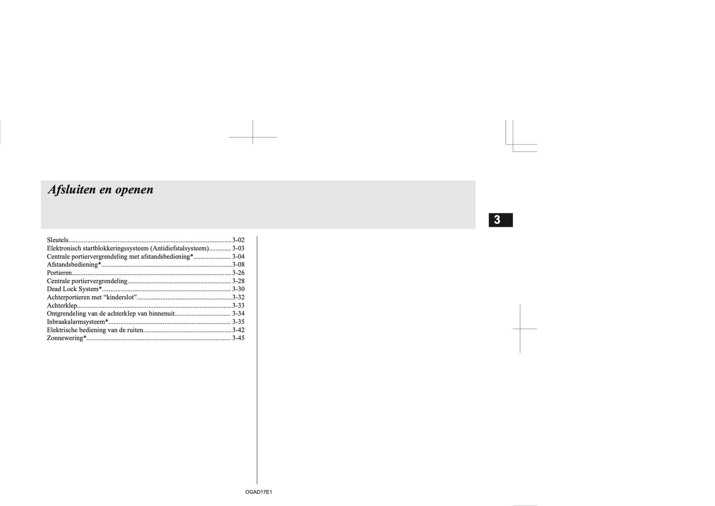 2017-2018 Mitsubishi ASX Owner's Manual | Dutch