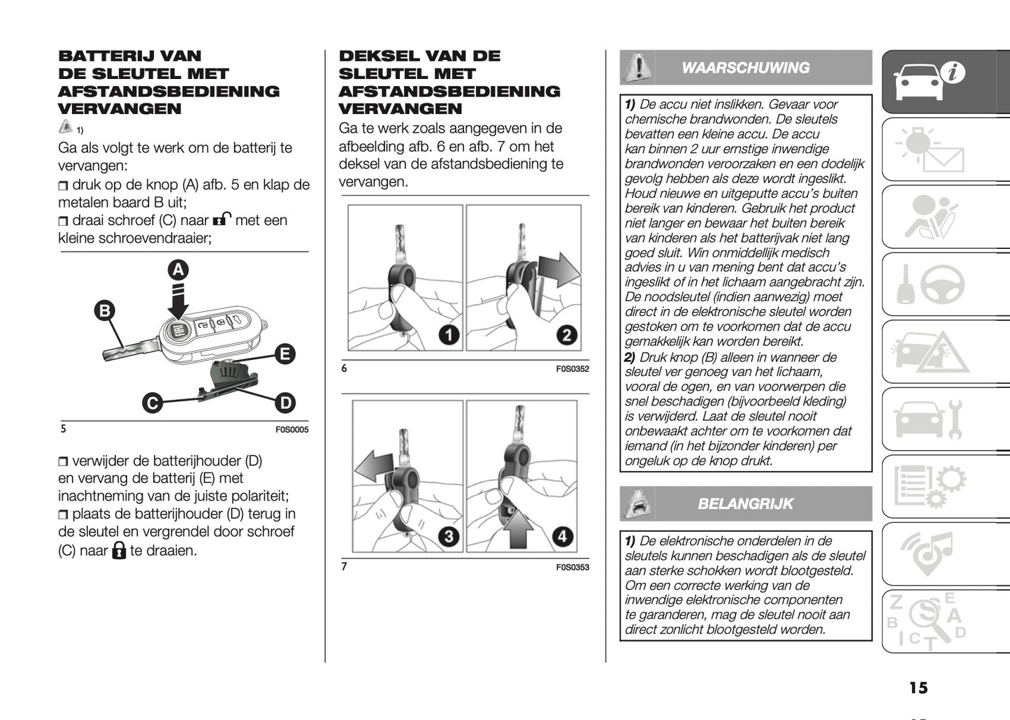 2022-2023 Fiat 500/500 Hybrid Owner's Manual | Dutch