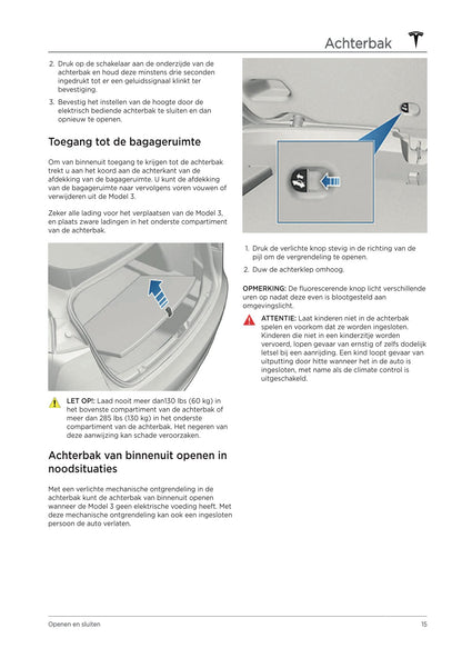 2021 Tesla Model 3 Owner's Manual | Dutch