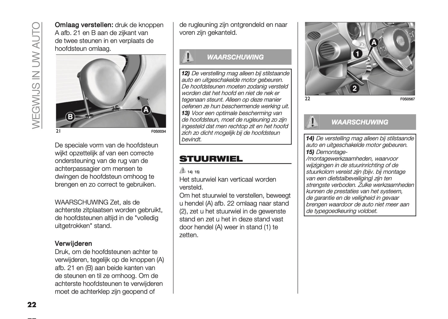 2022-2023 Fiat 500/500 Hybrid Owner's Manual | Dutch