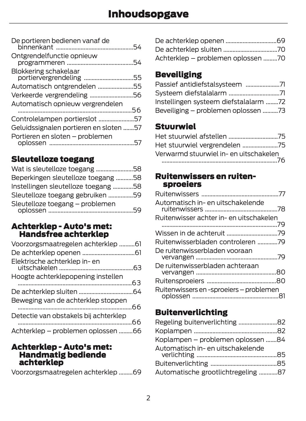 2024 Ford Puma Bedienungsanleitung | Niederländisch