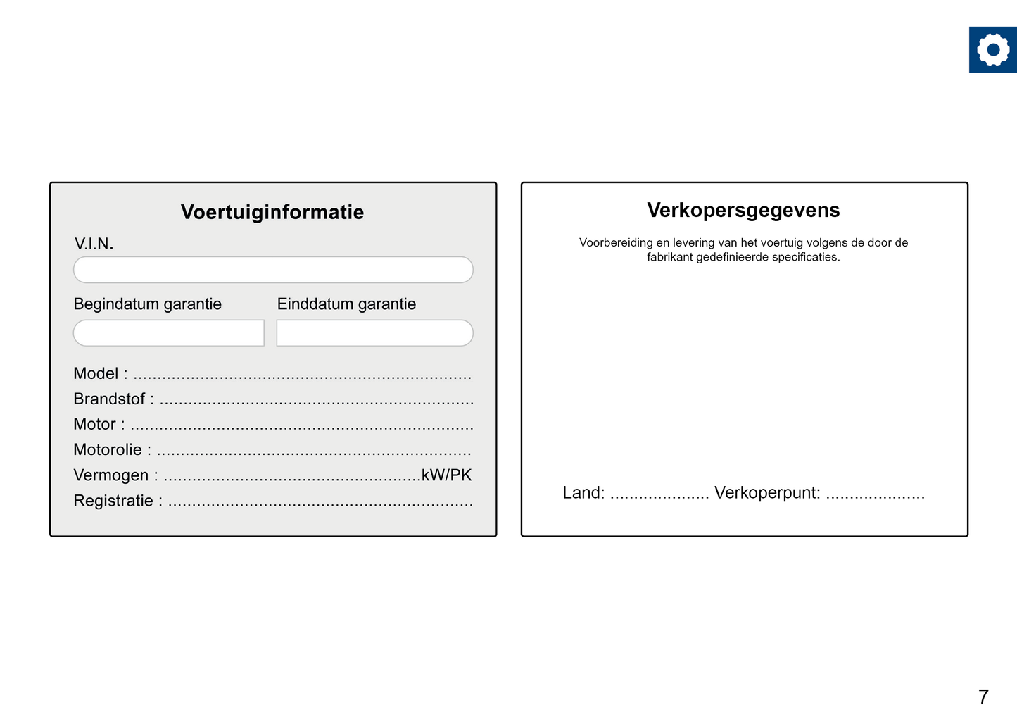 Volkswagen Maintenance Book | Dutch