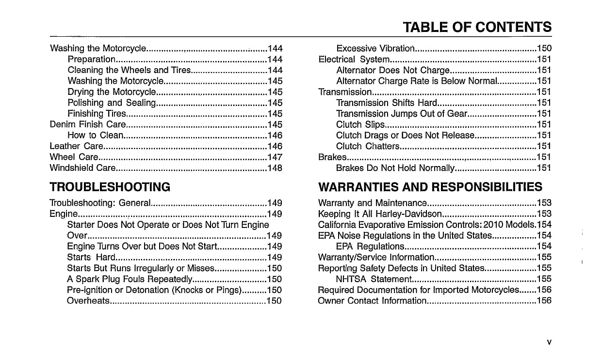 2010 Harley Davidson Dyna Owner's Manual | English