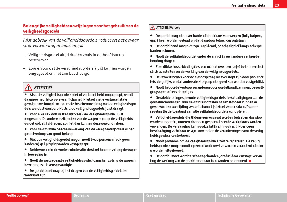 2009-2010 Seat Ibiza Owner's Manual | Dutch