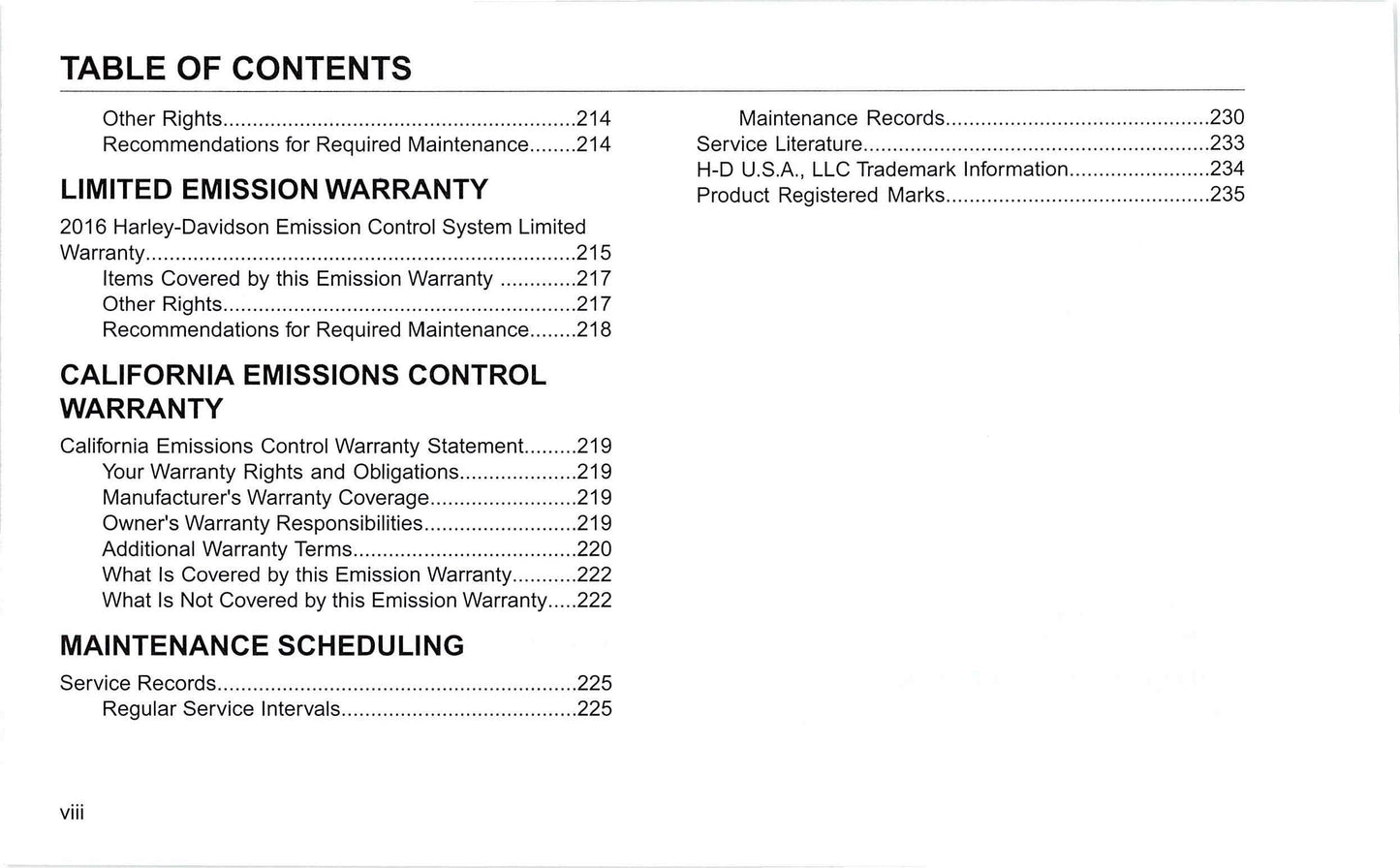 2016 Harley-Davidson Sportster Owner's Manual | English