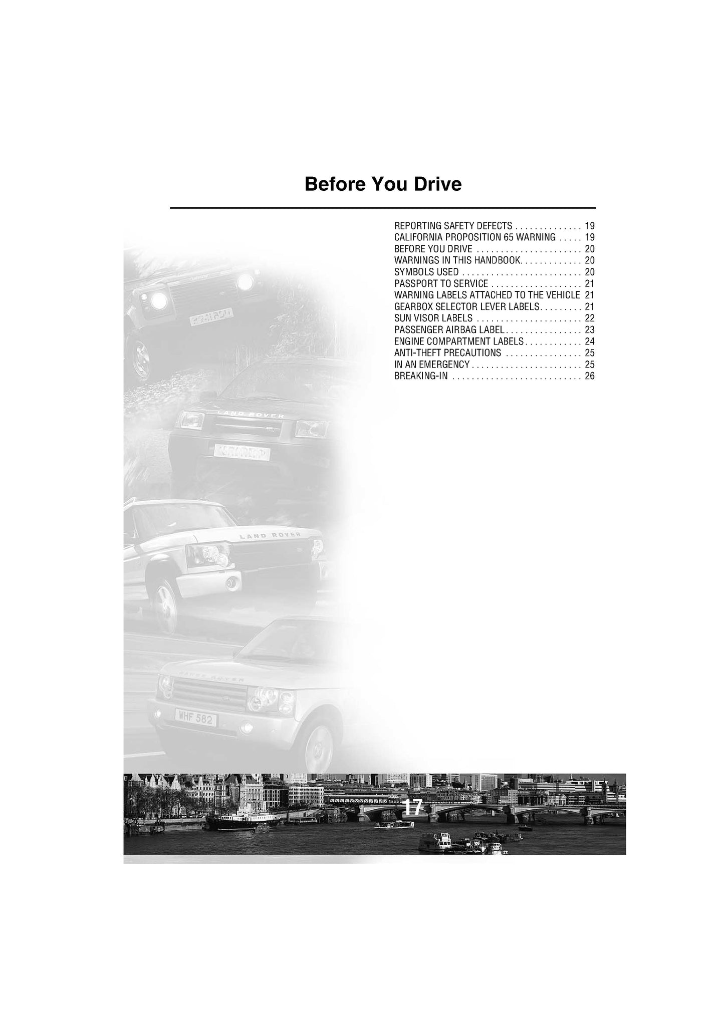 2004 Land Rover Discovery Owner's Manual | English