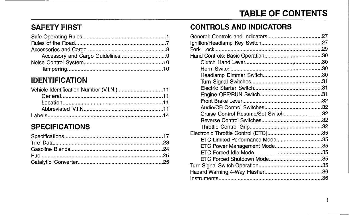 2010 Harley-Davidson Trike Owner's Manual | English