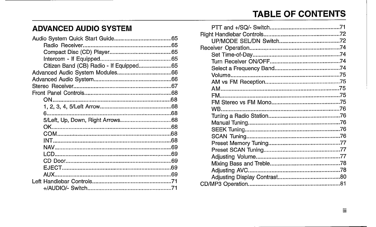 2010 Harley-Davidson Trike Owner's Manual | English