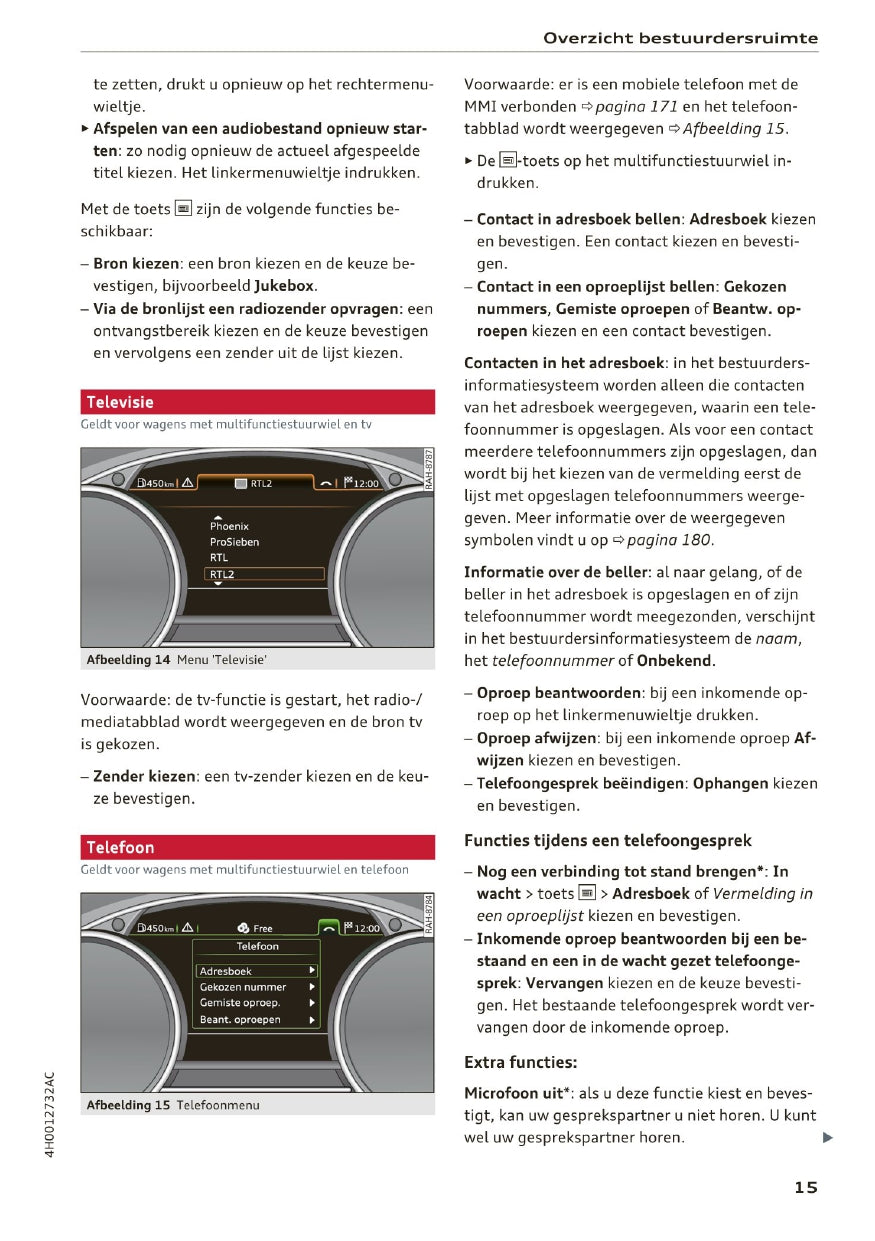 2014-2017 Audi A8/S8/S8 Plus Owner's Manual | Dutch