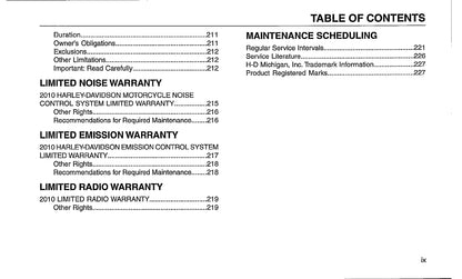 2010 Harley-Davidson Trike Owner's Manual | English