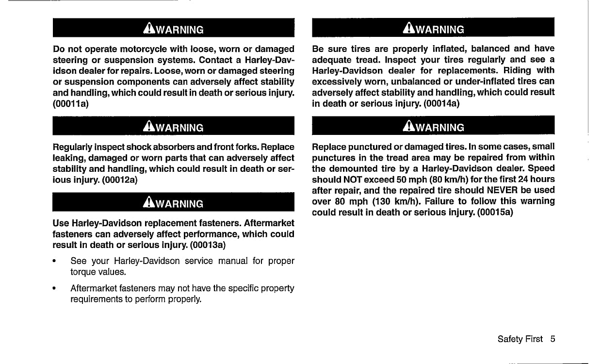 2010 Harley-Davidson Trike Owner's Manual | English