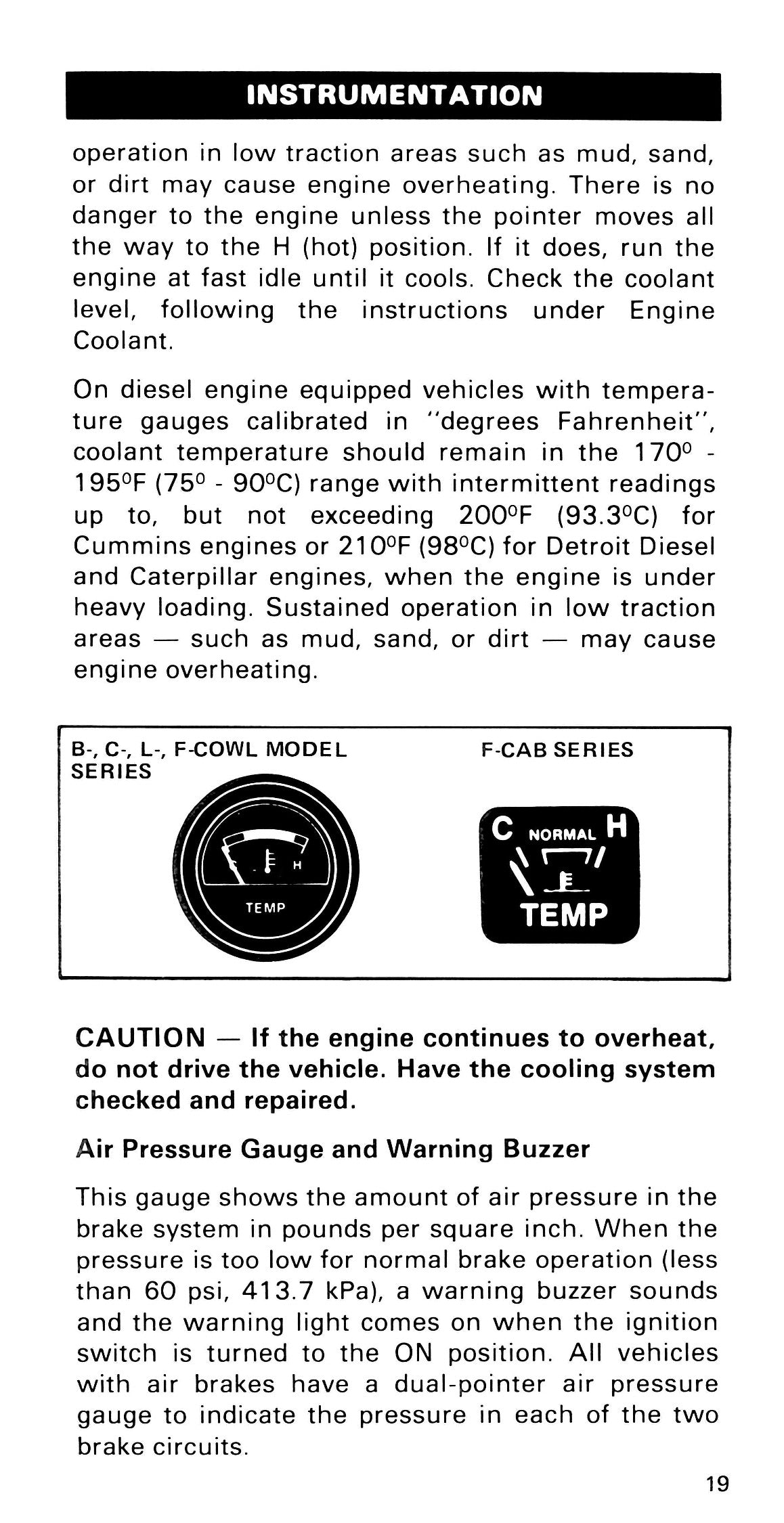 1985 Ford Medium Duty / 600 / 700 / 7000 Bedienungsanleitung | Englisch