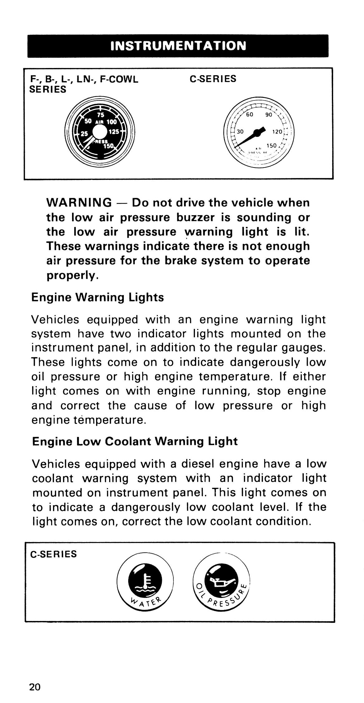 1985 Ford Medium Duty / 600 / 700 / 7000 Bedienungsanleitung | Englisch