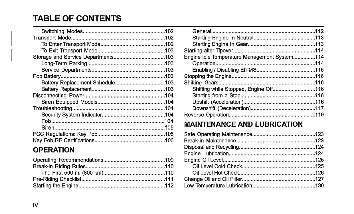 2018 Harley Davidson Trike Owner's Manual | English