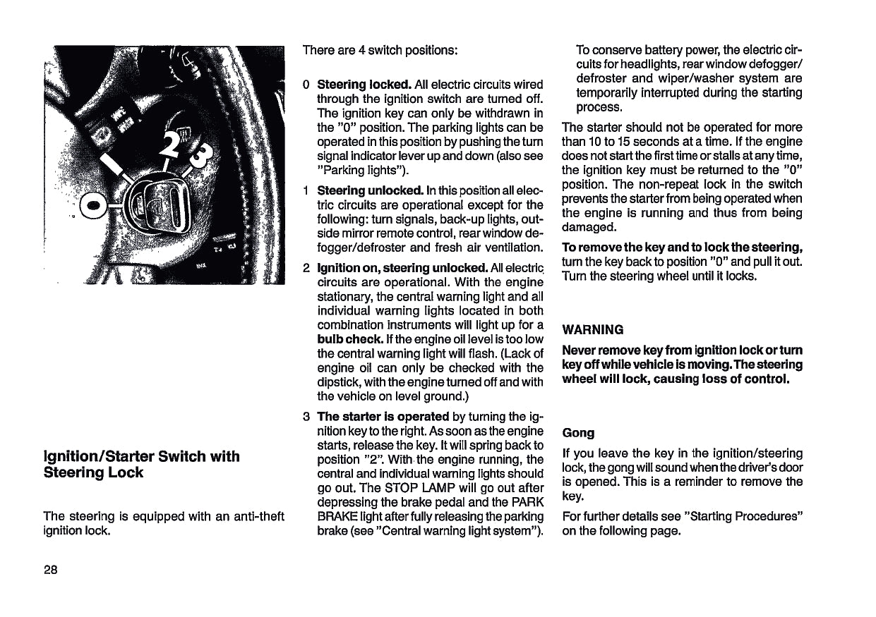 1987 Porsche 928 S4 Owner's Manual | English