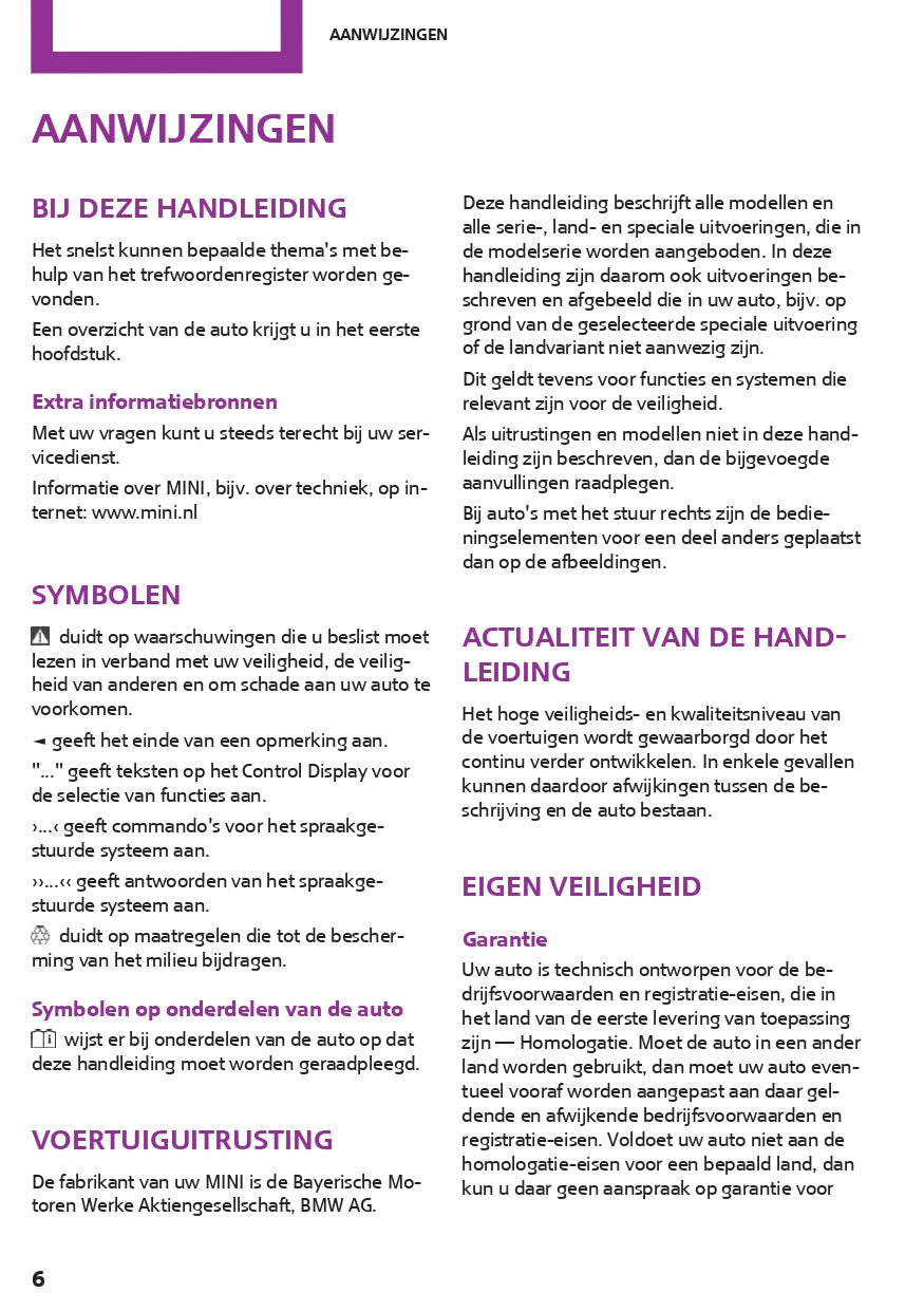 2014 Mini Countryman / Paceman Bedienungsanleitung | Niederländisch