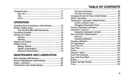 2007 Harley Davidson Softail Owner's Manual | English