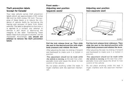 1987 Toyota 4WD Truck / 4Runner Bedienungsanleitung | Englisch