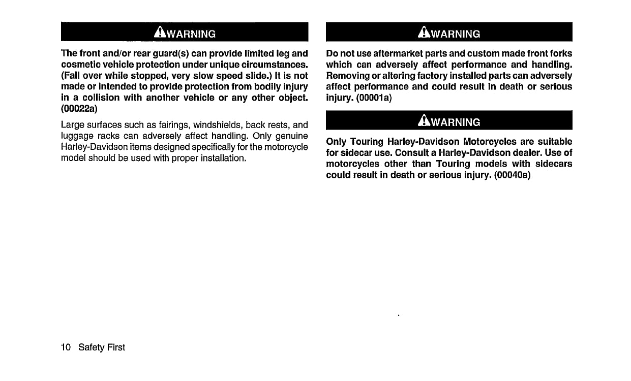 2005 Harley Davidson Softail Owner's Manual | English