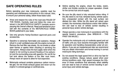 1996 Harley Davidson Police Owner's Manual | English