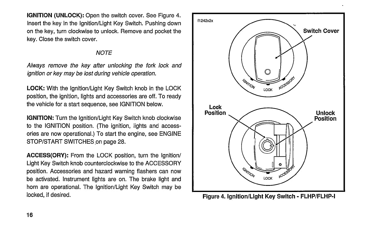 1996 Harley Davidson Police Owner's Manual | English