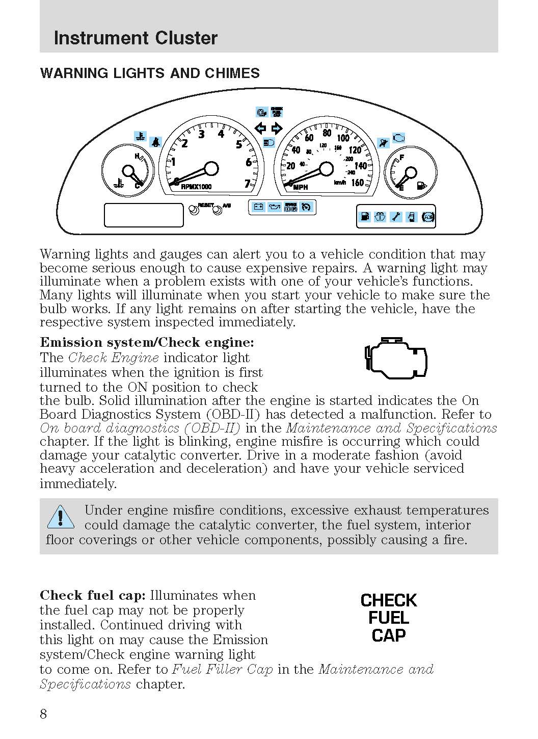 2003 Ford Thunderbird Owner's Manual | English