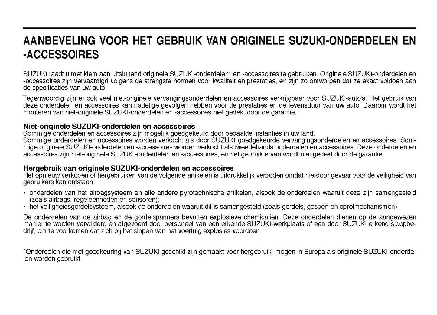 2022-2023 Suzuki Vitara Bedienungsanleitung | Niederländisch