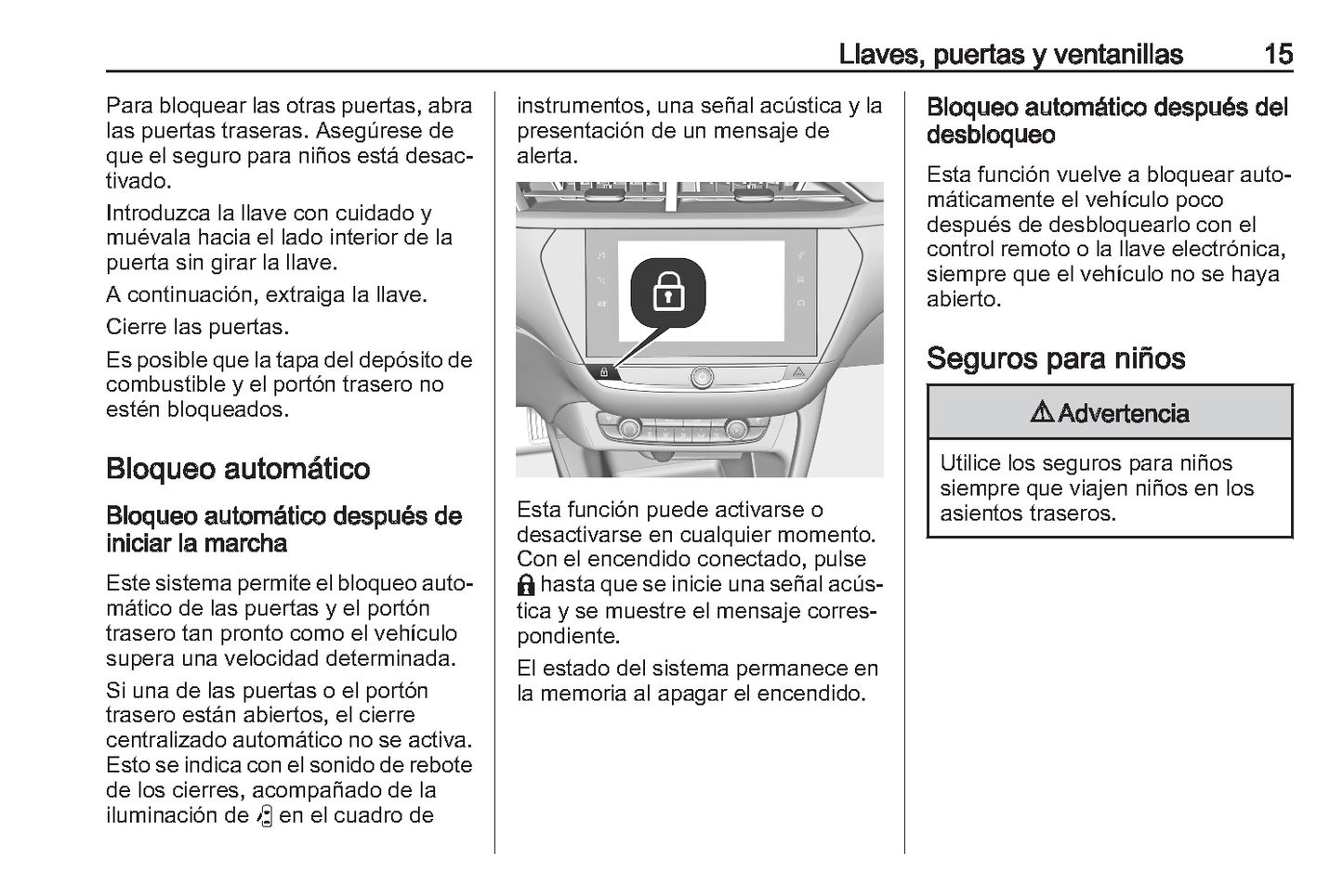 2023 Opel Corsa Owner's Manual | Spanish