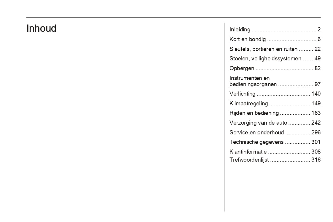 2022 Opel Vivaro Owner's Manual | Dutch