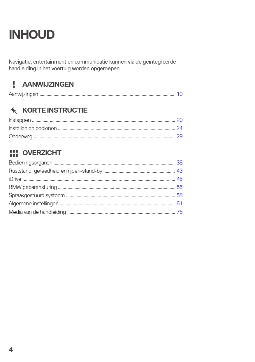 2019 BMW 5 Series Touring Owner's Manual | Dutch