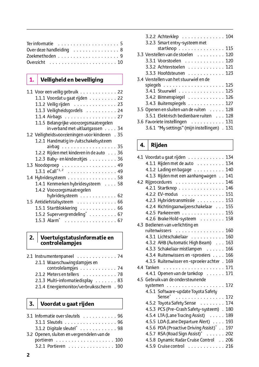 2024 Toyota Corolla Cross Bedienungsanleitung | Niederländisch