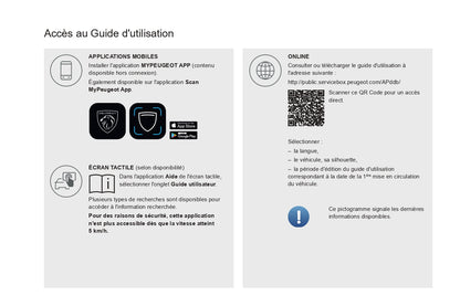 2023-2024 Peugeot 508 / 508SW Owner's Manual | French