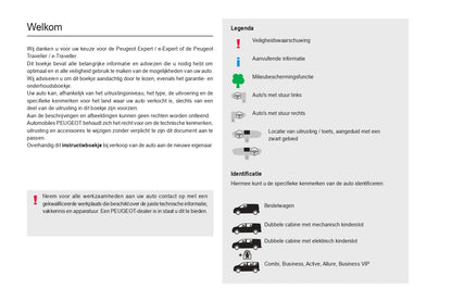 2022-2024 Peugeot Expert/e-Expert/Traveller/e-Traveller Bedienungsanleitung | Niederländisch