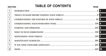 2010 Chrysler Sebring Owner's Manual | English