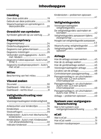 2022-2023 Ford Kuga Bedienungsanleitung | Niederländisch