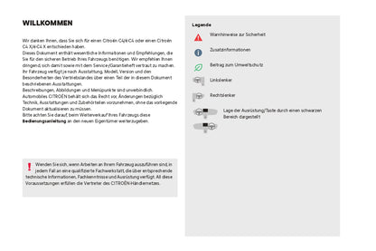 2024 Citroën C4/ë-C4 C4 X/ë-C4 X Bedienungsanleitung | Deutsch