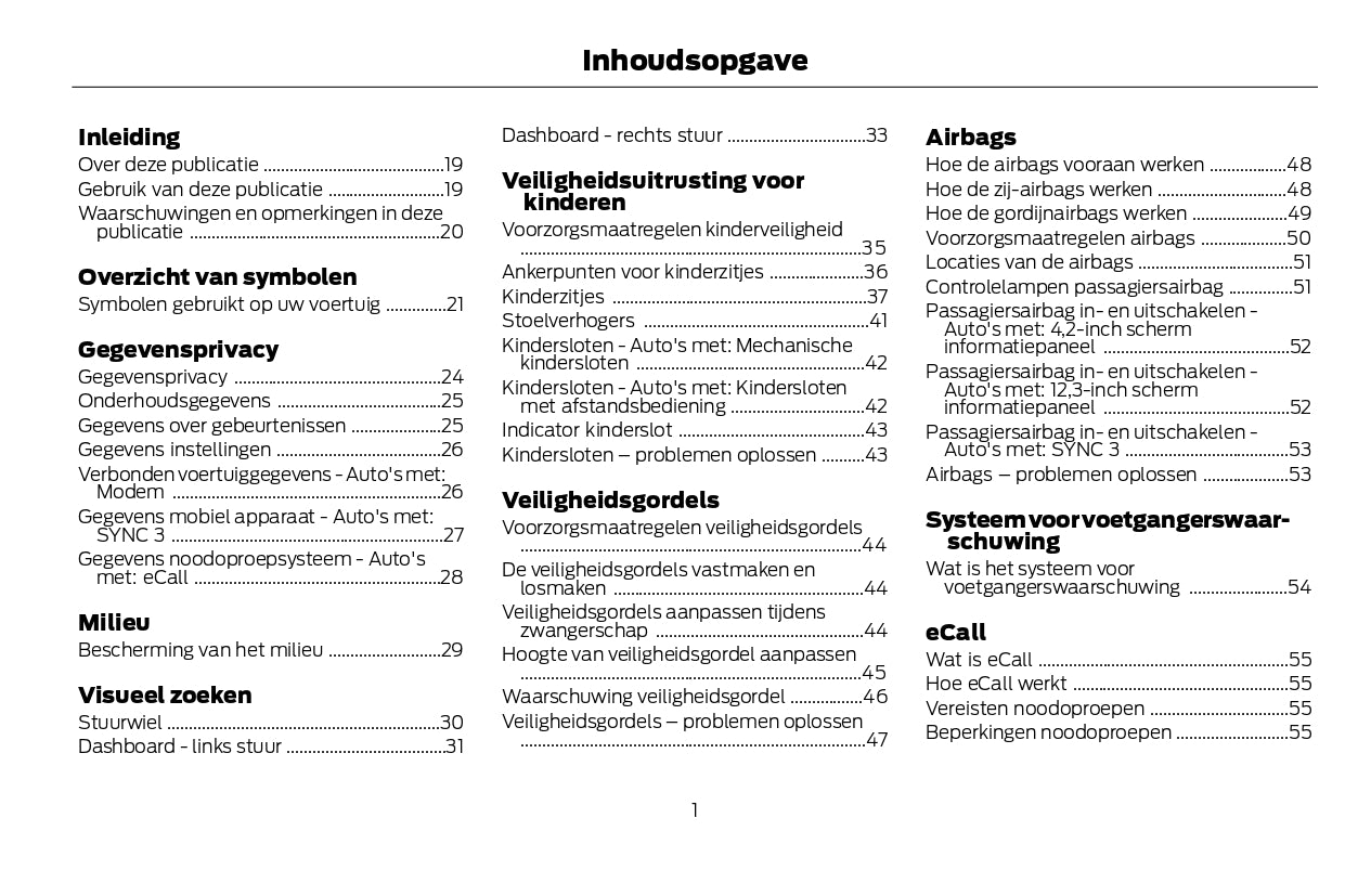 2022-2024 Ford Kuga Vignale Bedienungsanleitung | Niederländisch