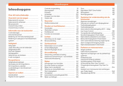 2023 Seat Tarraco Owner's Manual | Dutch