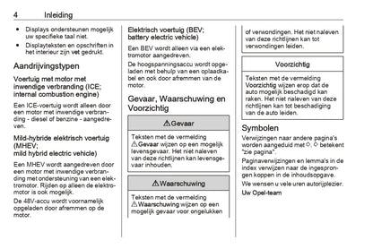 2023-2024 Opel Corsa/Corsa-e Owner's Manual | Dutch