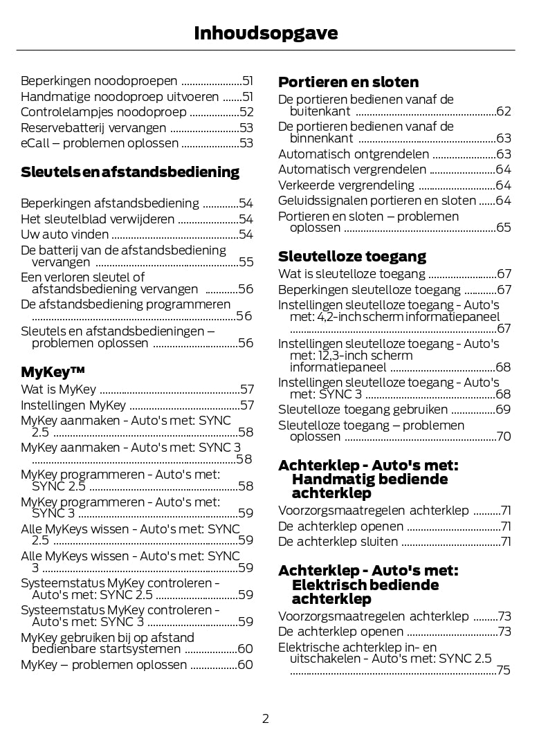 2022-2023 Ford Kuga Bedienungsanleitung | Niederländisch