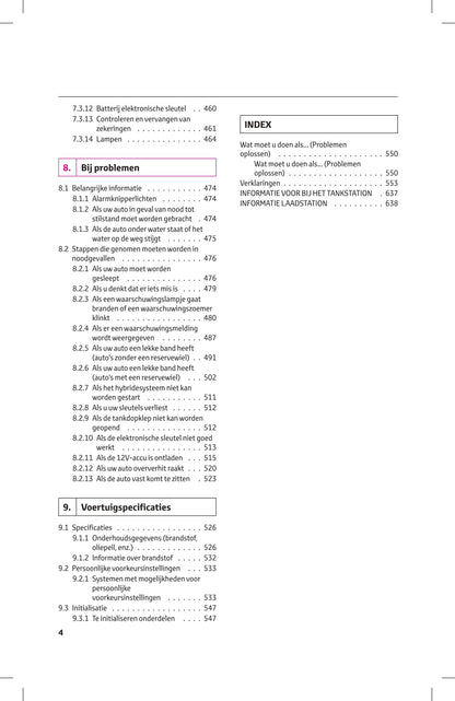 2023-2024 Toyota RAV4 Plug-in Hybrid Owner's Manual | Dutch