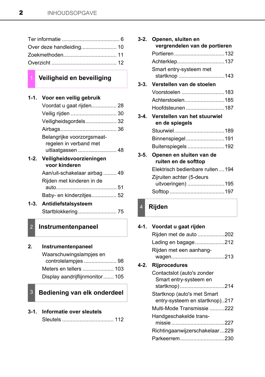 2022 Toyota Aygo Owner's Manual | Dutch