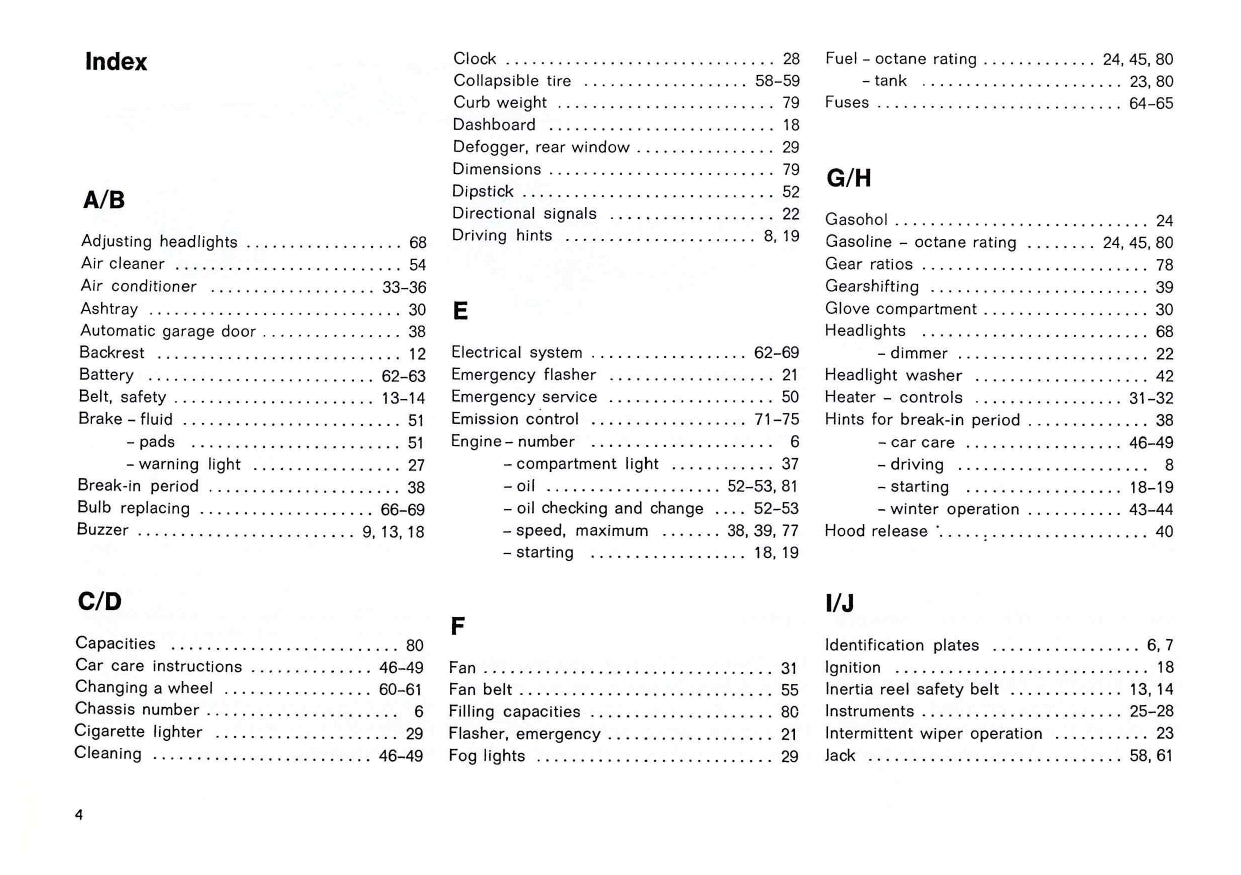 1983 Porsche 911 Turbo Owner's Manual | English