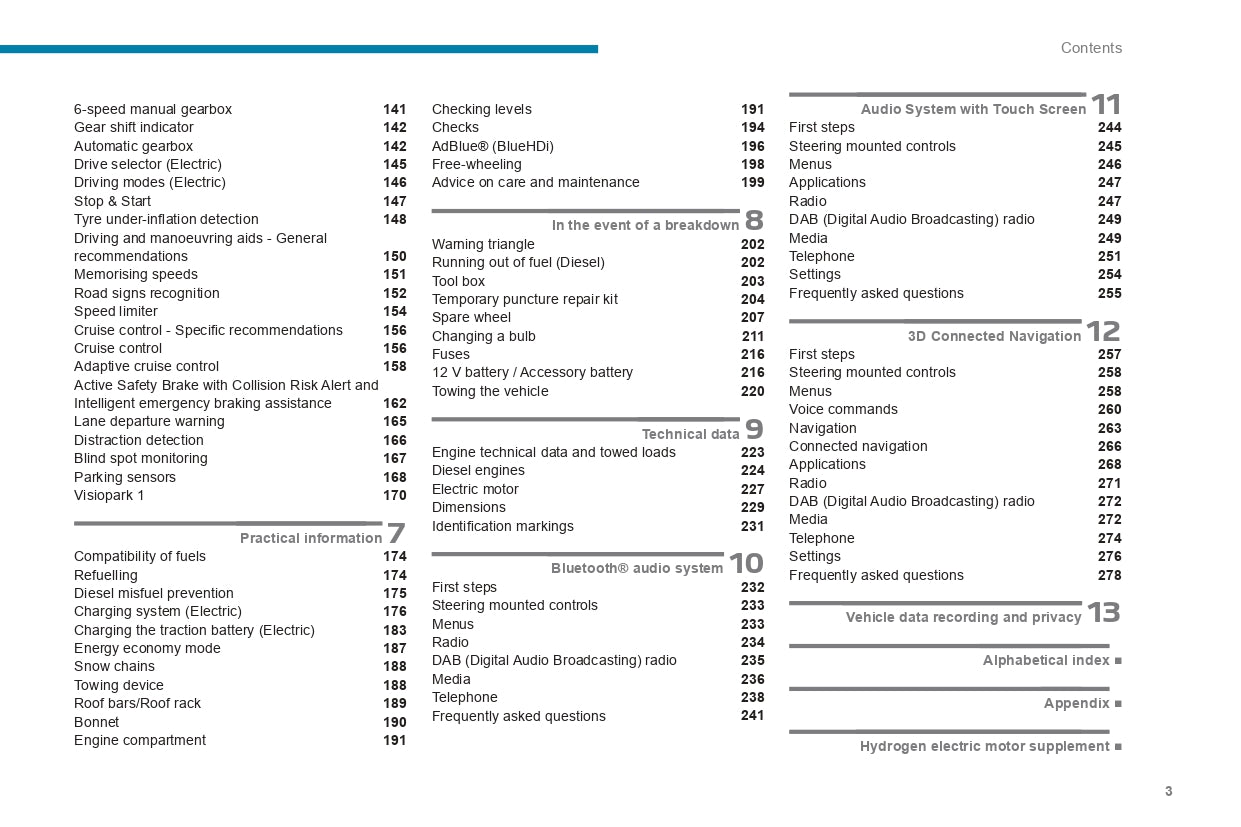 2022-2024 Peugeot Expert/e-Expert/Traveller/e-Traveller Owner's Manual | English