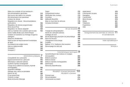 2023-2024 Peugeot 508 / 508SW Owner's Manual | French