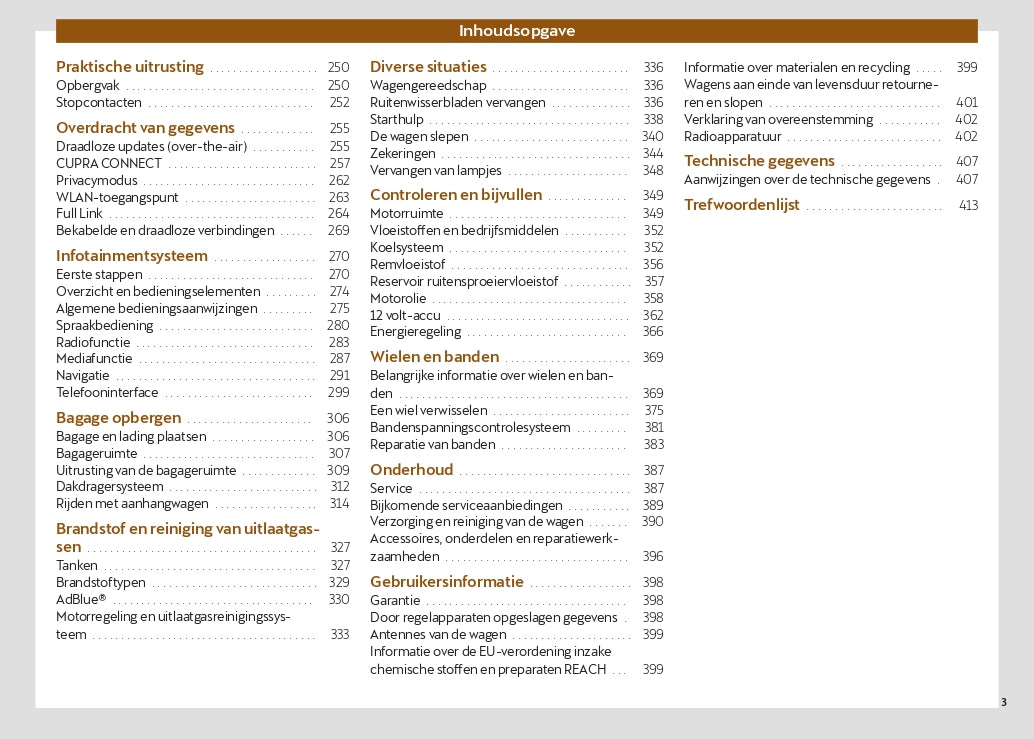 2024 Cupra Formentor Owner's Manual | Dutch