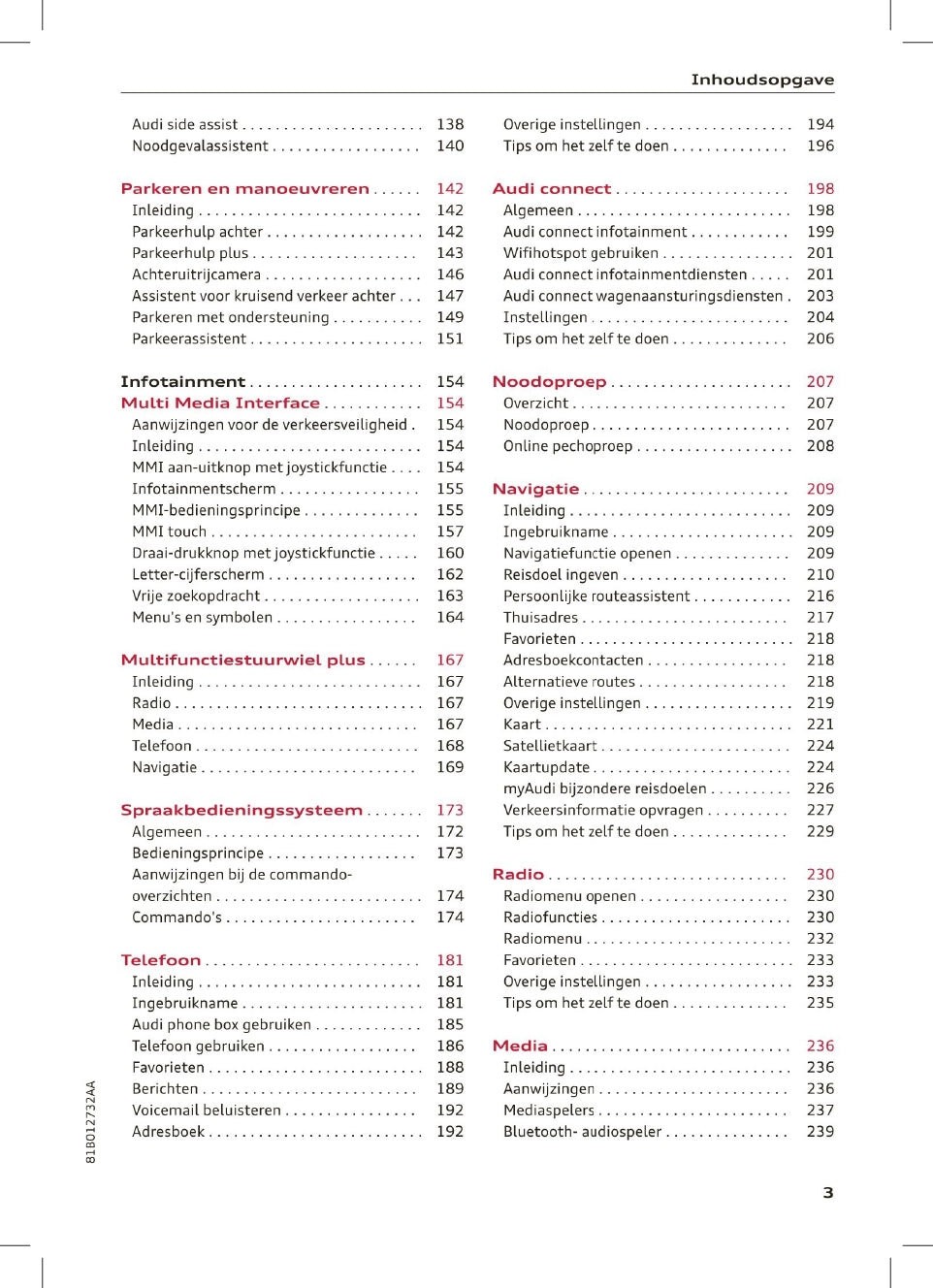 2021 Audi Q2 Owner's Manual | Dutch