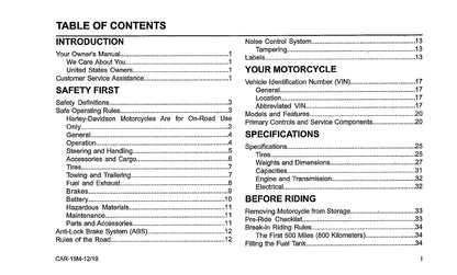 2020 Harley-Davidson Softail Bedienungsanleitung | Englisch