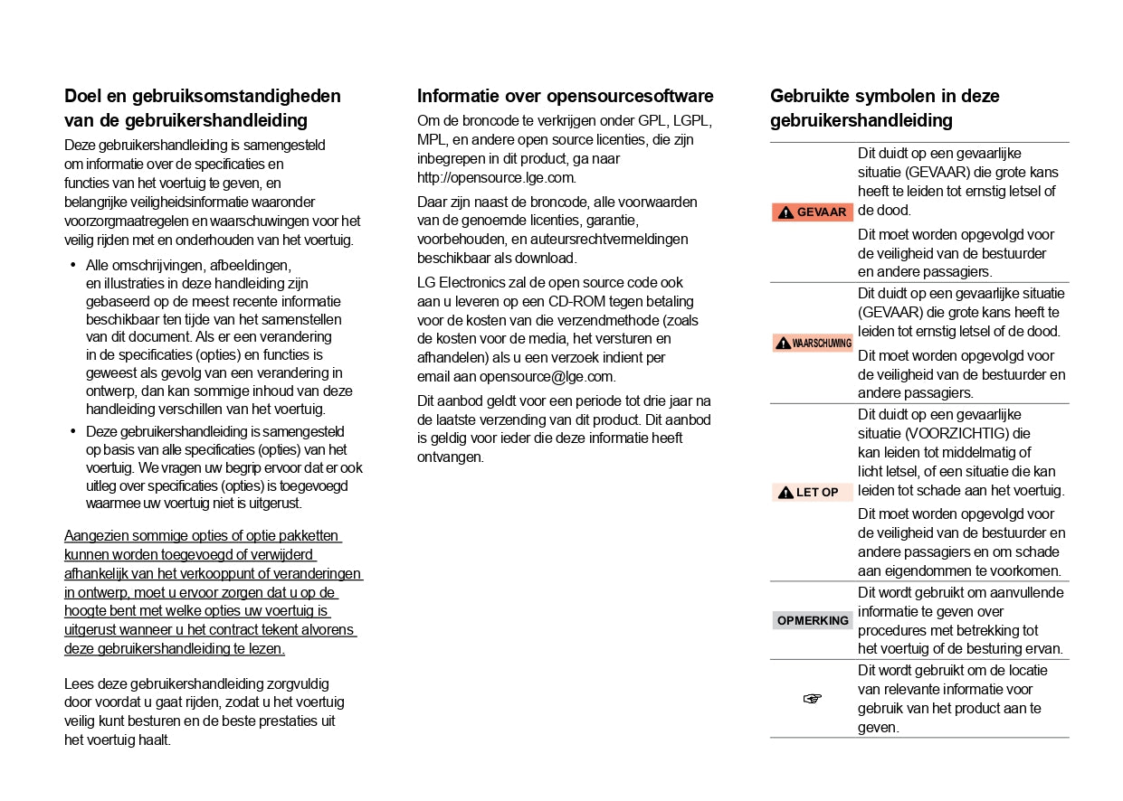 2023-2024 SsangYong Korando e-Motion Owner's Manual | Dutch