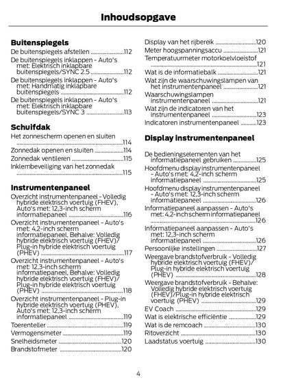 2022-2023 Ford Kuga Owner's Manual | Dutch